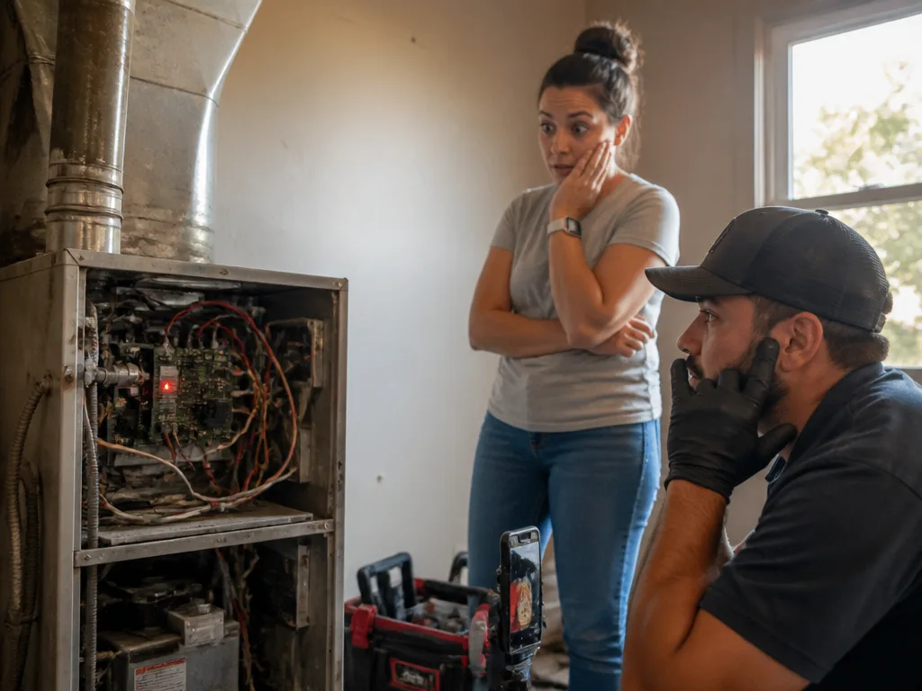 Checking for a Loud HVAC Warning Sign